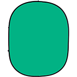 Savage 6 x 7 ft Reversible Collapsible Background - Green/Blue 0