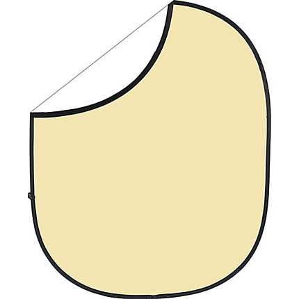 Savage 5 x 6 ft Reversible Collapsible Background - Cream/White