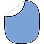 Savage 5 x 6 ft Reversible Collapsible Background - Blue/White 0