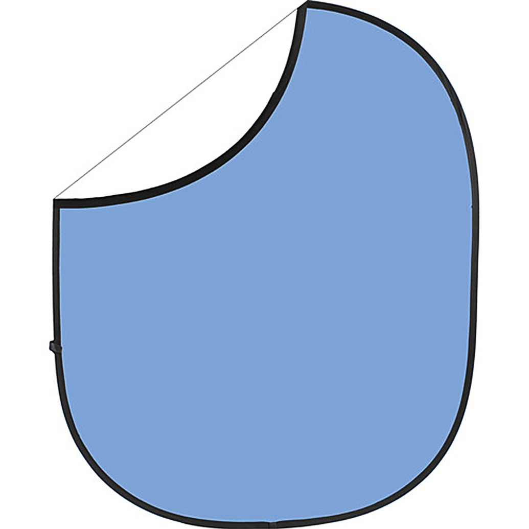 Savage 5 x 6 ft Reversible Collapsible Background - Blue/White