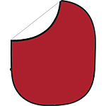 Savage 5 x 6 ft Reversible Collapsible Background - Red/White 0