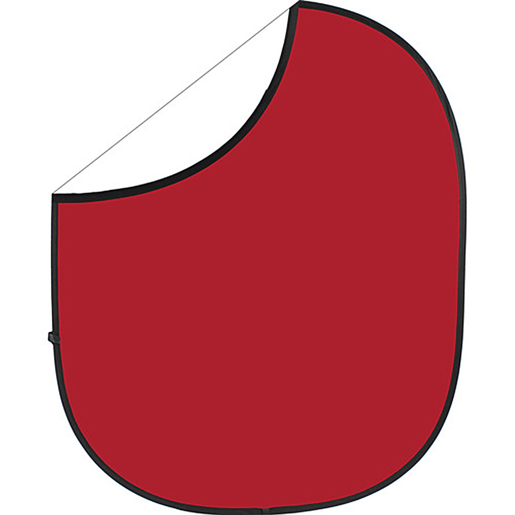 Savage 5 x 6 ft Reversible Collapsible Background - Red/White