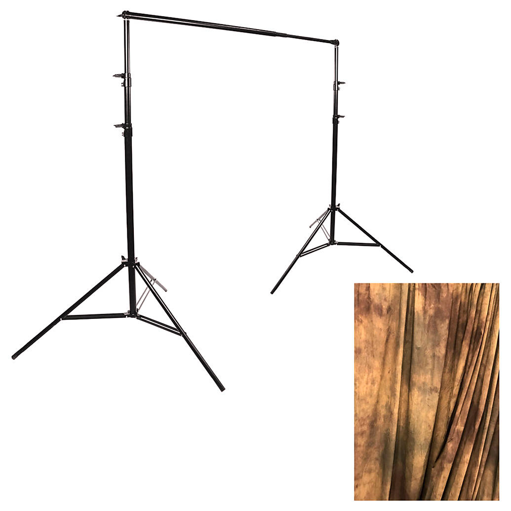 Savage 10x20 Olympia Muslin Kit with Port-A-Stand