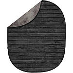 Savage 5x7 Collapsible Gray/Dark Wood Backdrop 0