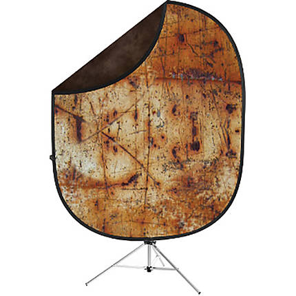 Savage 5x7 Collapsible Brown/Industrial Grunge Backdrop Kit