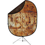 Savage 5x7 Collapsible Brown/Industrial Grunge Backdrop Kit 0