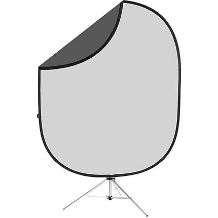 Savage 6x7 Collapsible Dark/Light Gray Backdrop Kit