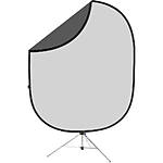 Savage 6x7 Collapsible Dark/Light Gray Backdrop Kit 0