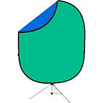 Savage 6x7 Collapsible Chroma Green/Blue Backdrop Kit 0