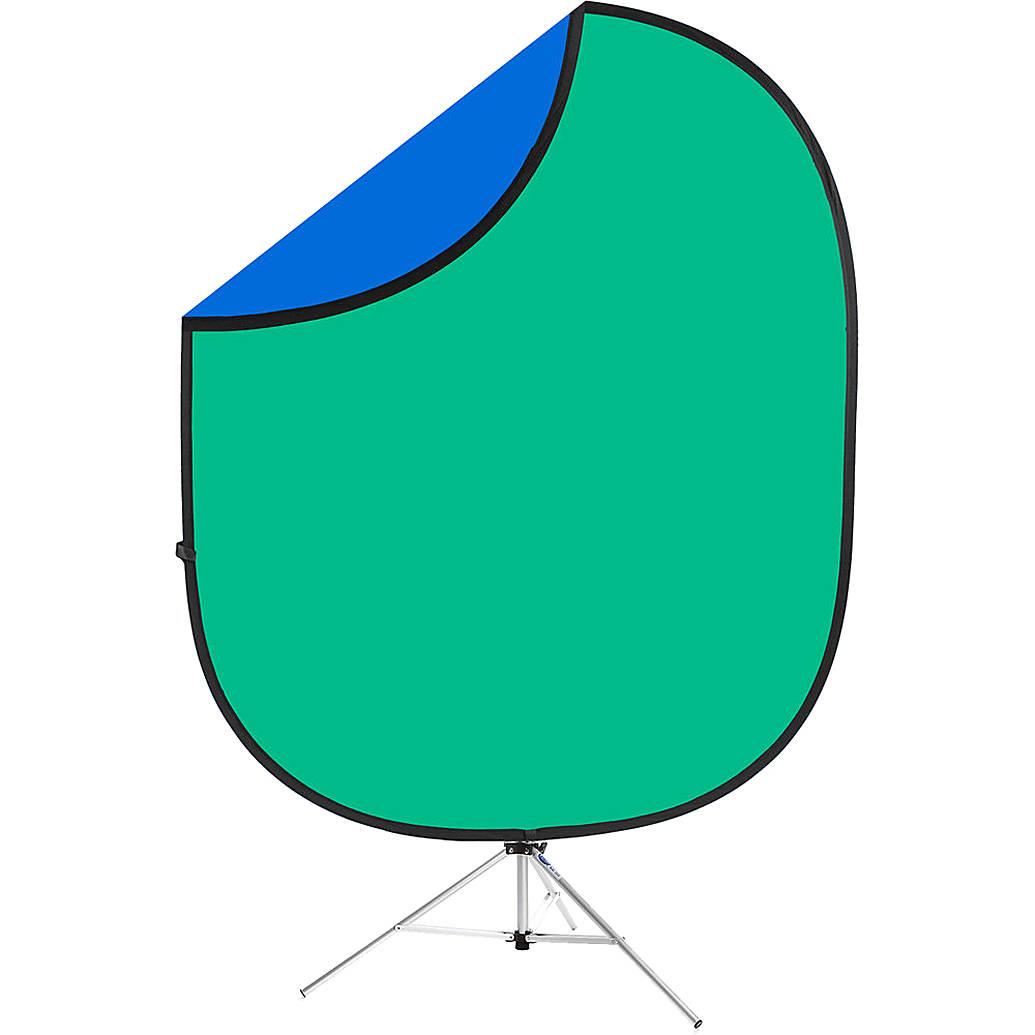 Savage 6x7 Collapsible Chroma Green/Blue Backdrop Kit