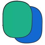 Savage 5x6 Collapsible Chroma Green/Blue Backdrop Kit 1