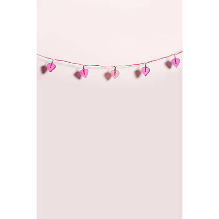 Savage 5x7 Pink Hearts Bunting Printed Vinyl Background
