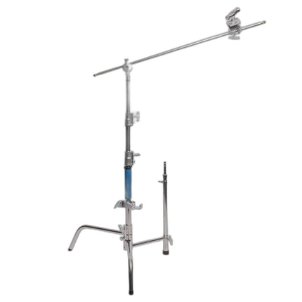 Savage 20 Inch Chrome C-Stand with Grip Arm Kit