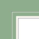 Savage 8x10/4x6 Cypress Matte V-Groove Arctic White Matte Board 0