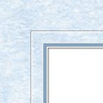 Savage 8x10/4x6 Sky Blue Matte V-Groove Soft Blue Matte Board 0