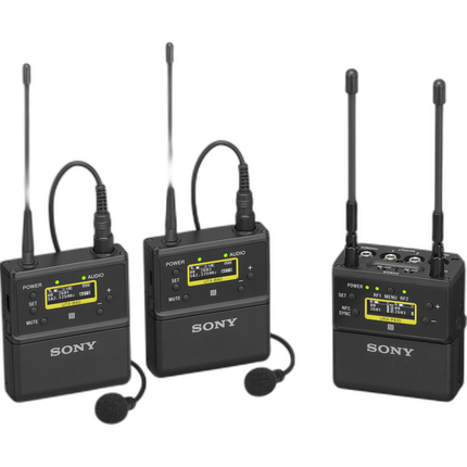 Sony UWP-D27 2-Person Camera-Mount Wireless Omni Lavalier Microphone System