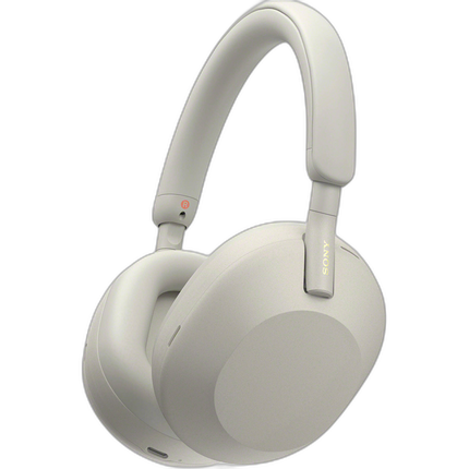 Sony WH-1000XM5 Noise-Canceling Wireless Over-Ear Headphones (Silver)