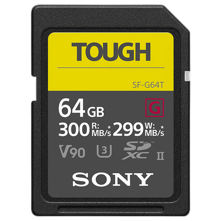 Sony 64GB SF-G Tough Series UHS-II SDXC Memory Card