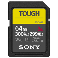 Sony 64GB SF-G Tough Series UHS-II SDXC Memory Card 0