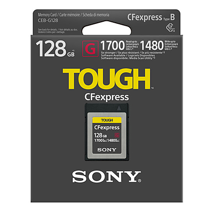 SONY CFexpress Type B 128GB Sony 128GB CFexpress Type B TOUGH Memory Card CEBG128/J B&H