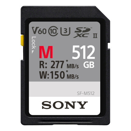 Sony 512GB SF-M/T2 UHS-II SDXC Class 10 Memory Card