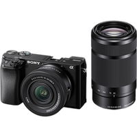 Sony Alpha 6100 APS-C Mirrorless Camera with 16-50mm II and 55-210mm Lenses 0