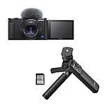 Sony ZV-1 Digital Camera with Vlogger Accessory Kit (Black) 0