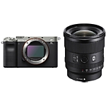 Sony Alpha a7C Mirrorless Digital Camera Body (Silver) w/20mm f/1.8 G Lens 0