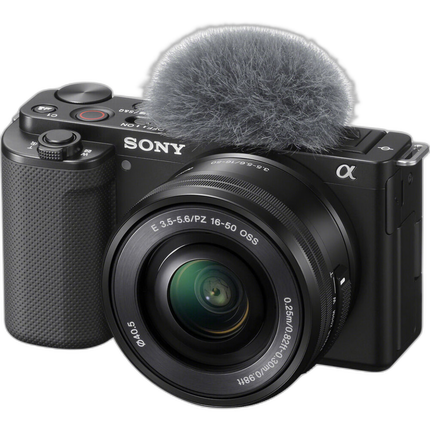 Sony ZV-E10 Mirrorless Camera with 16-50mm Lens (Black)