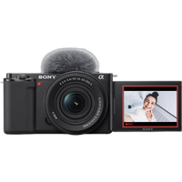Sony ZV-E10 Mirrorless Camera with 16-50mm f/3.5-5.6 II Lens (Black) 0