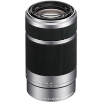 Sony E 55-210mm f/4.5-6.3 OSS E-mount Zoom Lens - Silver 0