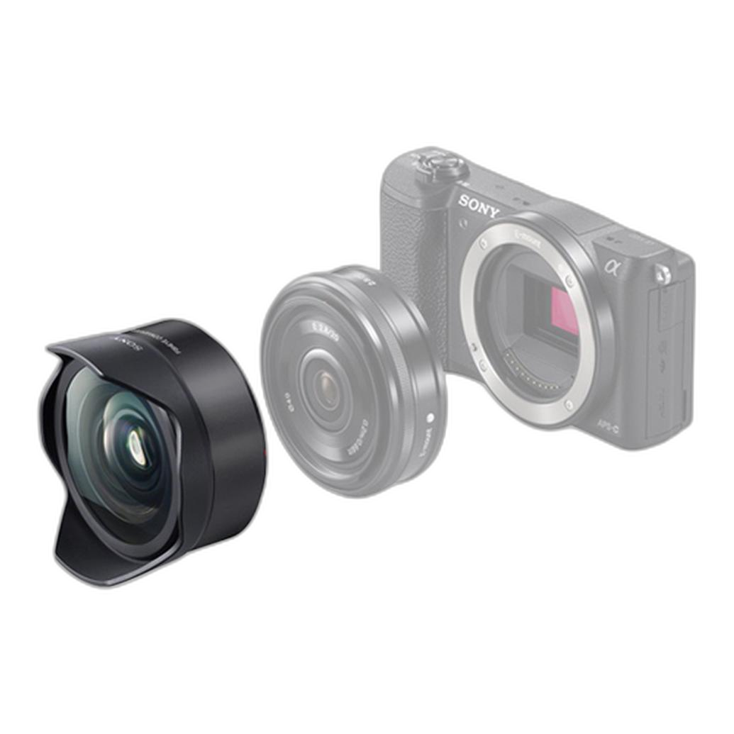 Sony Eマウント 16mm F2.8レンズ+ VCL-ECF2 Sony VCL-ECF2 Fisheye Converter For 16mm f/2.8 and 20mm f/2.8 E