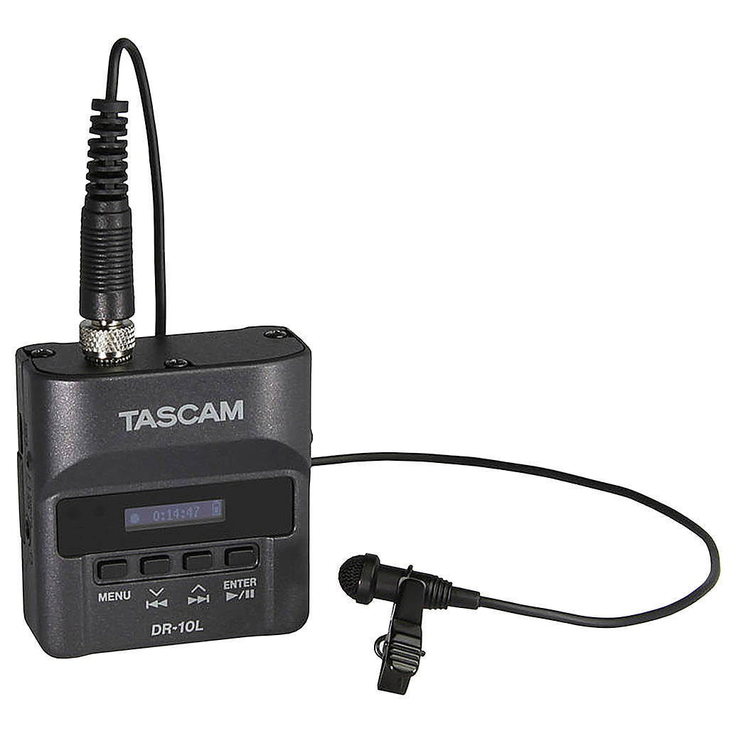 Tascam DR-10L Digital Audio Recorder with Lavalier Mic