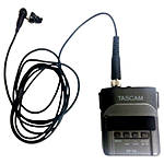 Tascam DR-10L Digital Audio Recorder w/ Lavalier Mic, 16GB Card,  and  Headphone 1