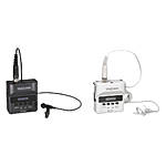 Tascam DR-10L BUNDLE 1-WHITE  and  1-BLACK Digital Recorder with Lavalier Mic 0