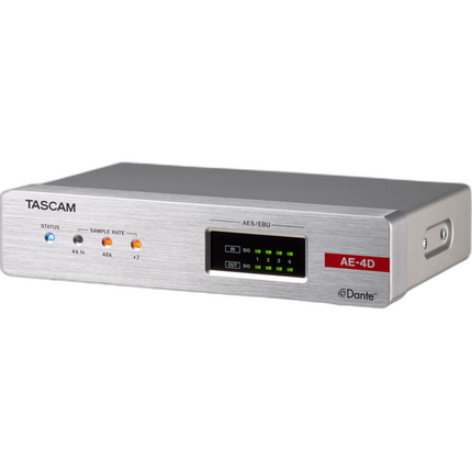 Tascam AE-4D AES/EBU Input/Output Dante Converter with Built-In DSP Mixer