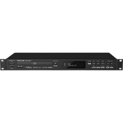 Tascam BD-MP1 Rackmount Blu-ray and USB Media Player