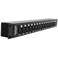 Tascam BO-16DX/IN Rackmount 16-Channel XLR Female to DB25 Adapter 0