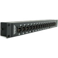 Tascam BO-16DX/OUT Rackmount 16-Channel DB25 to XLR Male Adapter 0