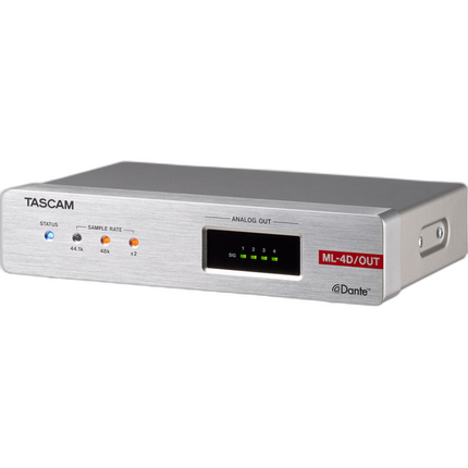 Tascam ML-4D/OUT-E Line Output Dante Converter with Built-In DSP Mixer