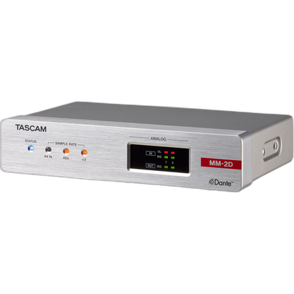 Tascam MM-2D-X 2-Ch Mic/Line Input/Output Dante Converter w/Built-In DSP Mix
