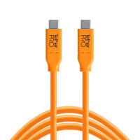 Tether Tools LeverLock Plate  and  TetherPro USB-C Cable Kit - 15FT  Orange 1
