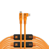 Tether Tools LeverLock  and  Cable Kit Optima 10G 31ft Straight to Right -Orange 0