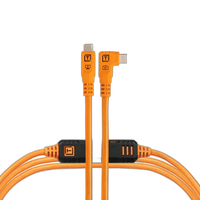 Tether Tools LeverLock  and  Cable Kit Optima 10G 15ft Straight to Right Orange 0