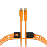 TetherPro Optima 10G USB-C Straight to Straight High-Visibility Orange - 10 0