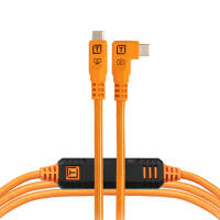 TetherPro Optima 10G USB-C Straight to Straight High-Visibility Orange - 6 f 0