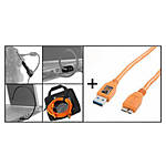 Tether Tools Starter Tethering Kit W/Usb 3.0 Micro-B Cable 15Ft Org 0