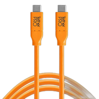 Tether Tools TetherPro USB-C to USB-C Cable 10ft Orange 0
