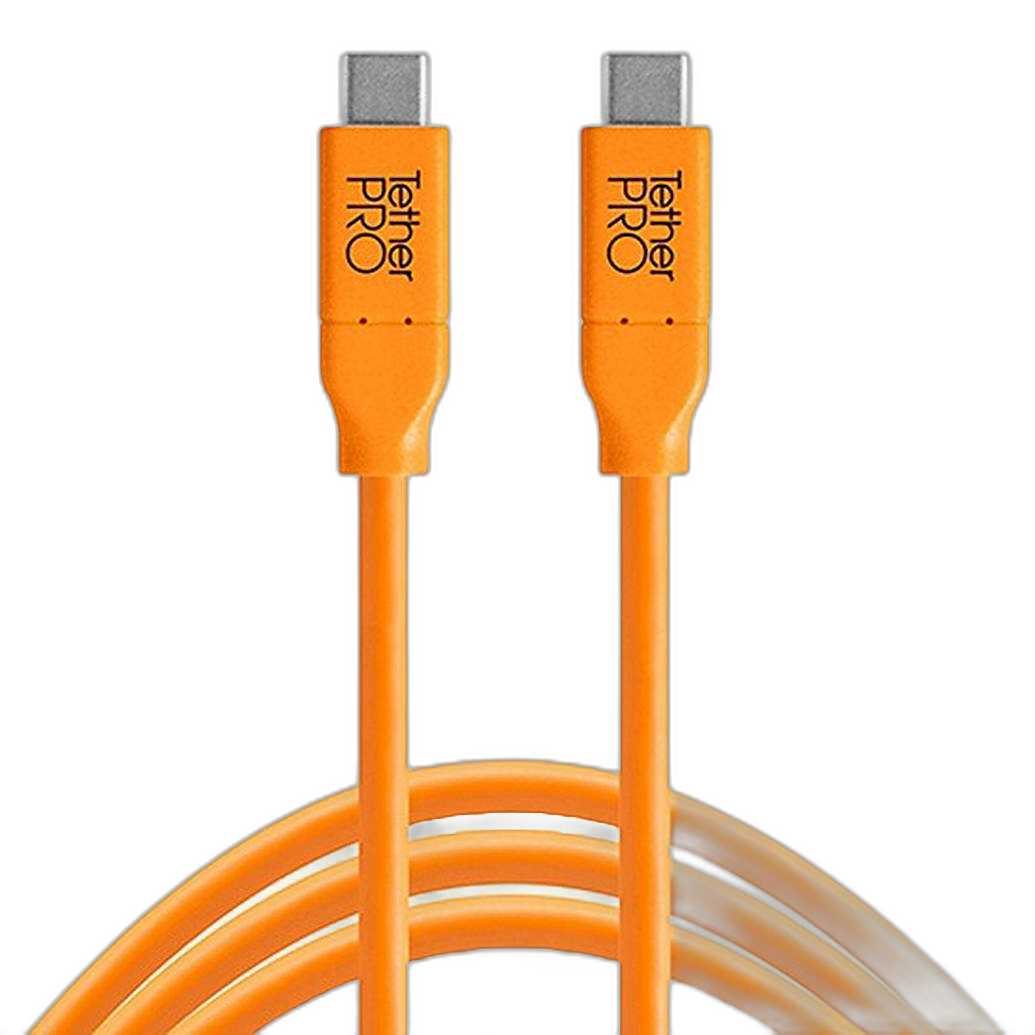 Tether Tools TetherPro USB-C to USB-C Cable 10ft Orange