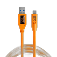 Tether Tools TetherPro USB 3.0 to USB-C Cable 15ft Orange 0